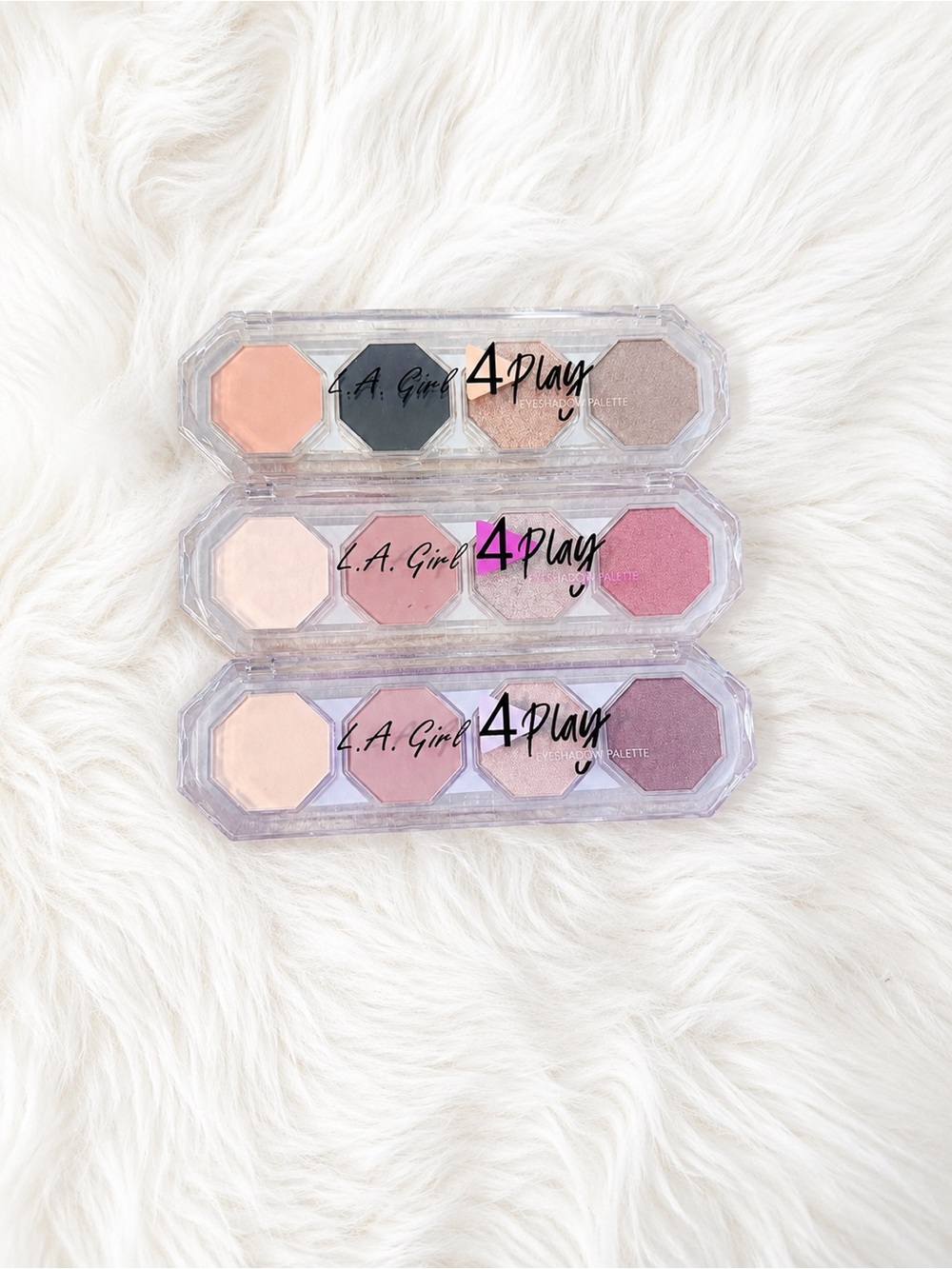 NEW L.A. Girl 4Play Eyeshadow Palette
Bundle — 3 Piece Set